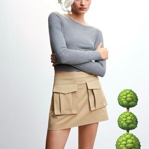 🌳🕊️ MANGO pocket miniskirt